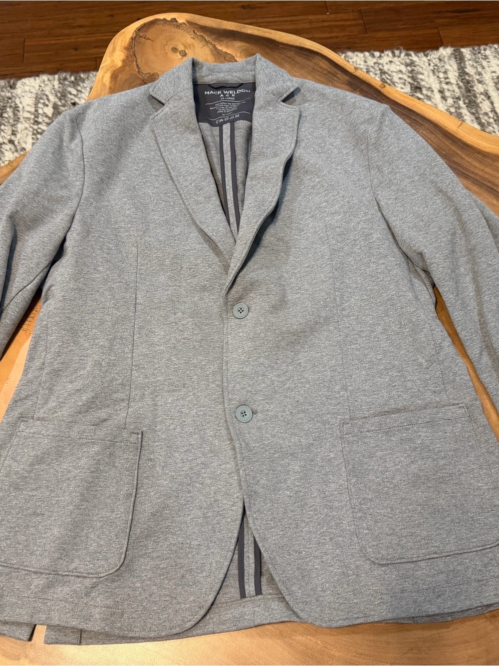 Mack Weldon Heather Gray Knit Sport Coat